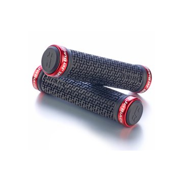 JetBlack Pin Lock On Grips, Black:Red Rings JetBlack Products
