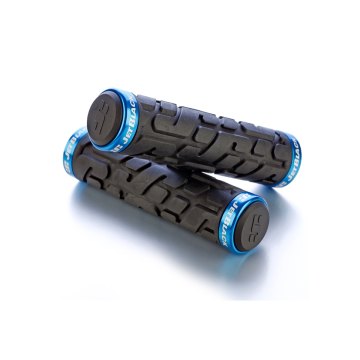 JetBlack Rivet Lock On Grips, Black w Cyan Rings JetBlack Products