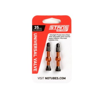 Stans NoTubes Universal Valve 35mm Aluminim orange JetBlack Products