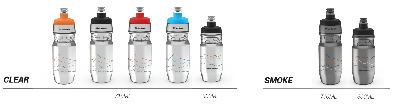 Jetblack Water Bottle Range