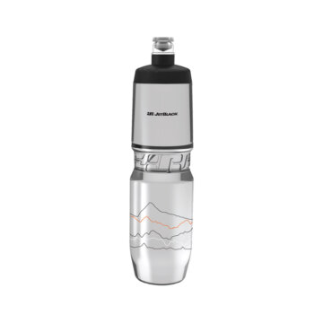 Jetblack Cycling 900ml Water Bottle Clear With Black Lid