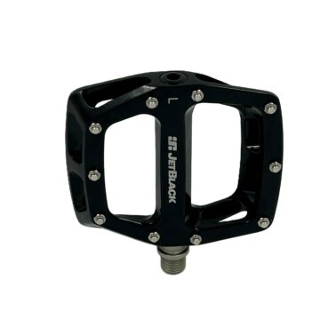 Jbpa 0707 Bk Jetblack Flat Out 2.0 Alloy Pedal Du Bearing Cromo Axle Black