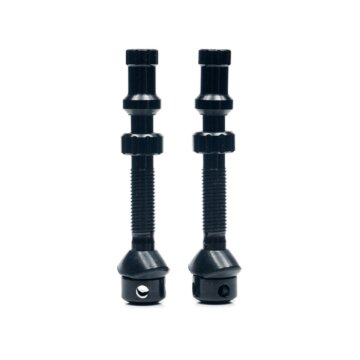As0233 Stan S Tubeless Universal+ Valves, Pr, Regular Black Pair