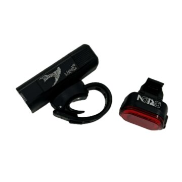 Ml Lepori Moon Lepus Lite Front Lite 400 & Orion Rear 20 50 Lumens Light Set Black
