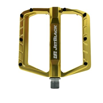 Jbpa 0706 Gd Jb Featherlite Mtb Pedals Low Profile Sealed Bearings Cromo Axle Gold